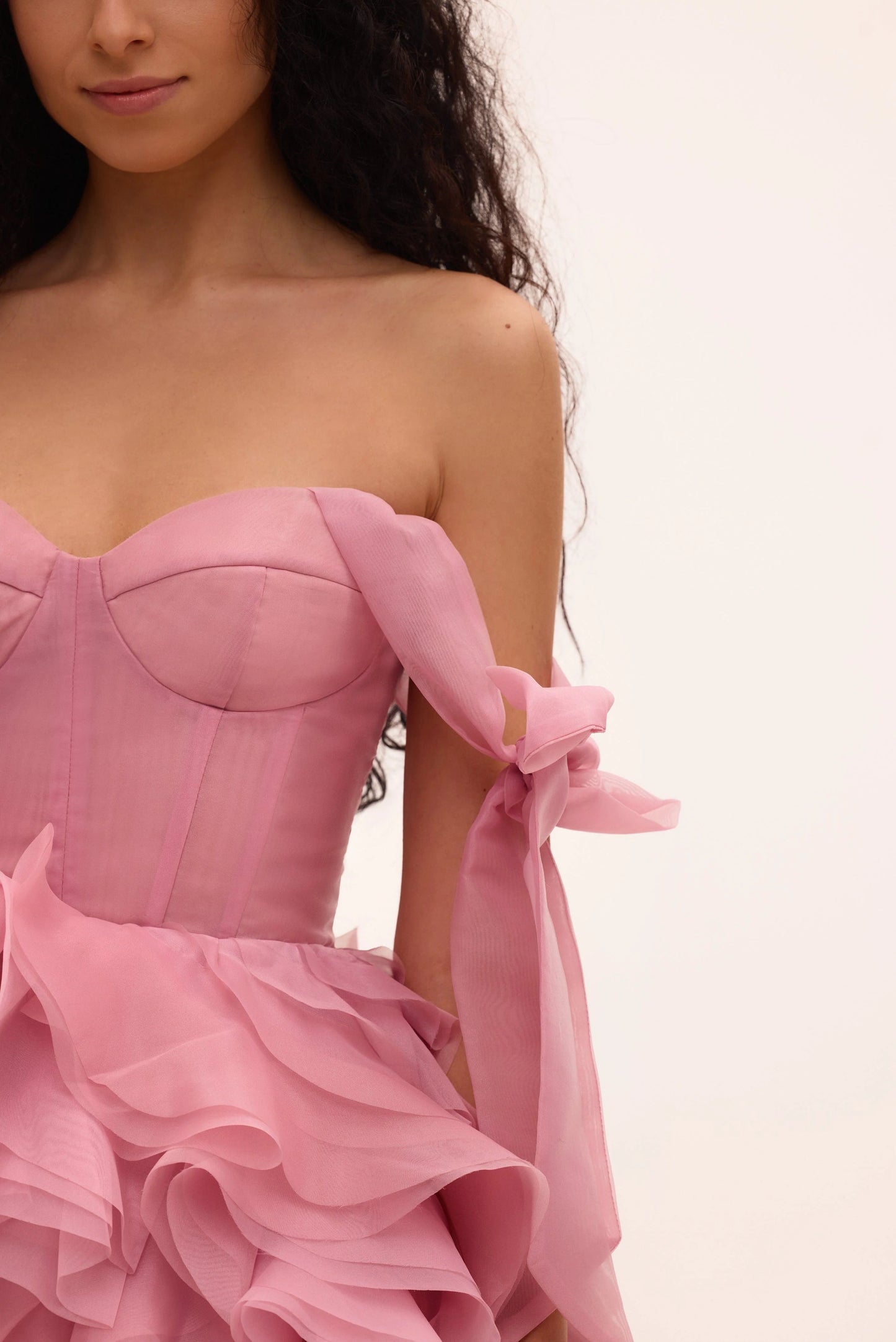Rosy Bloom Petals Dress
