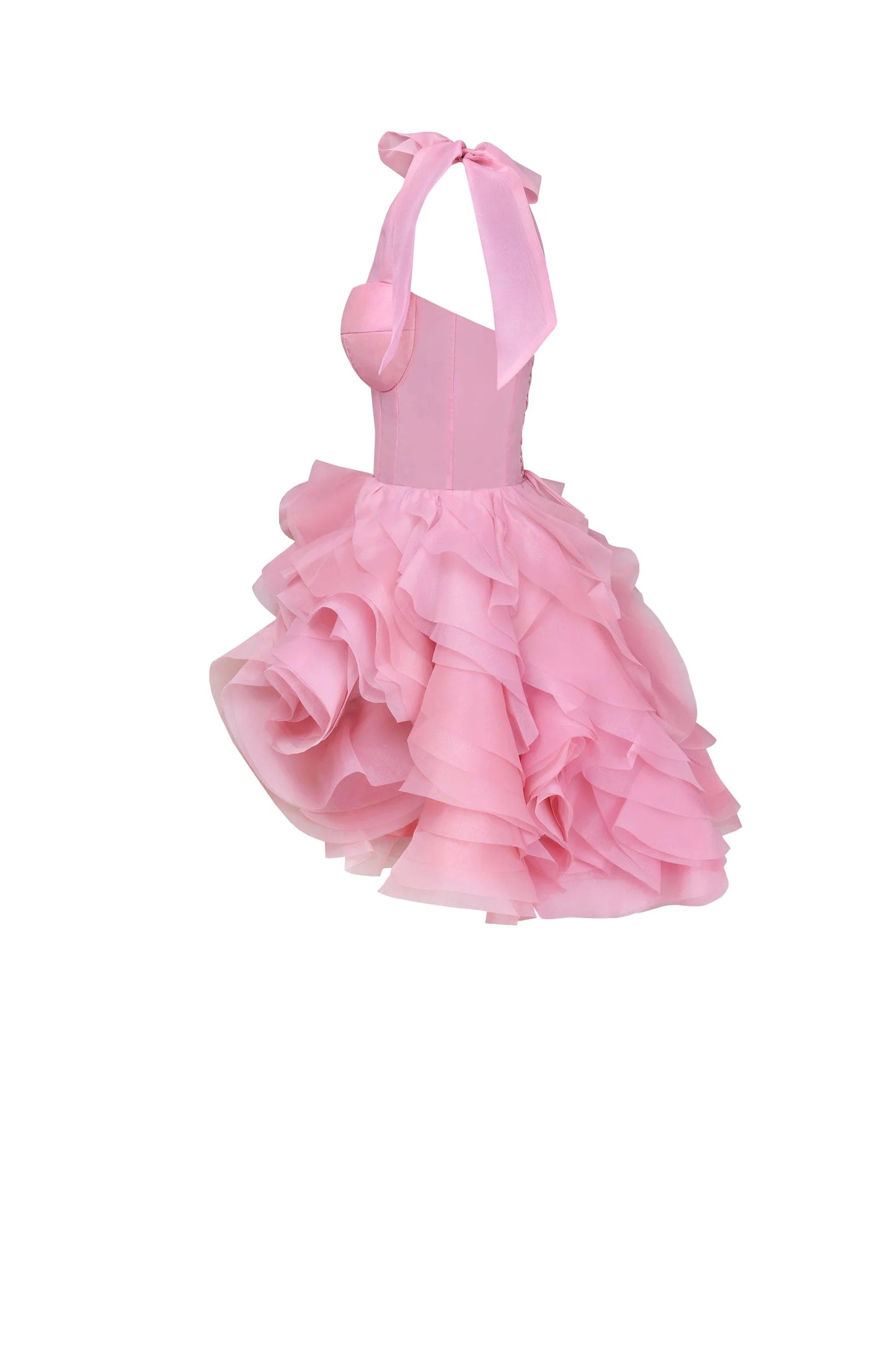 Rosy Bloom Petals Dress