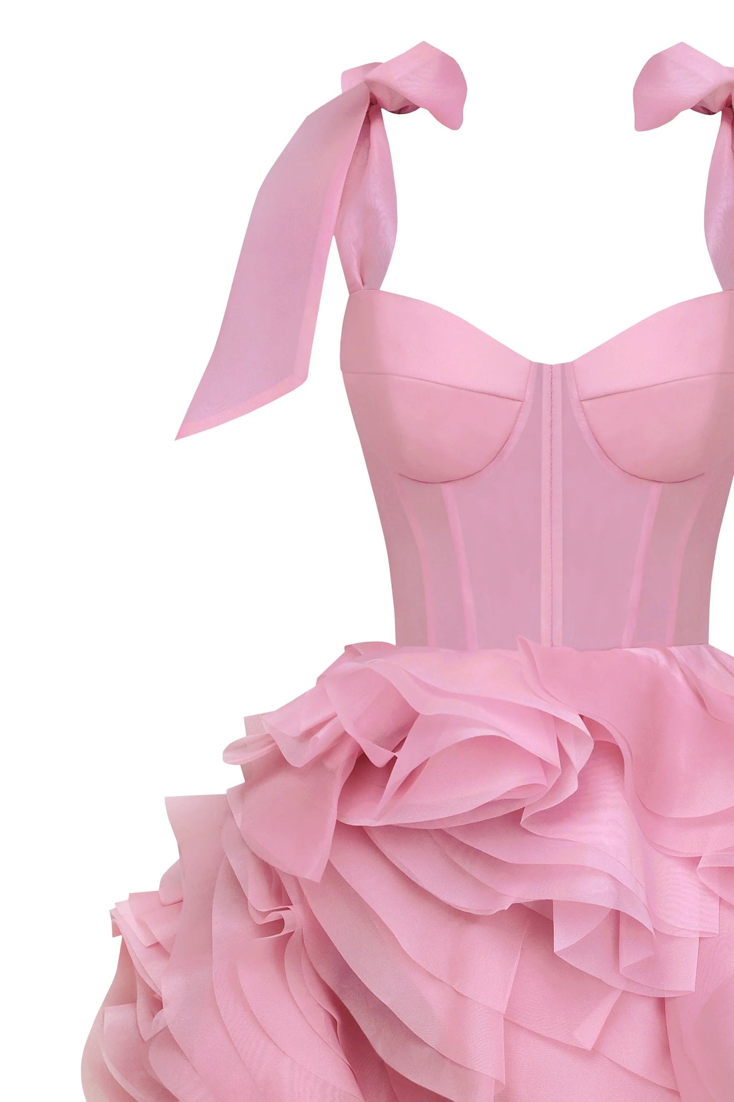 Rosy Bloom Petals Dress