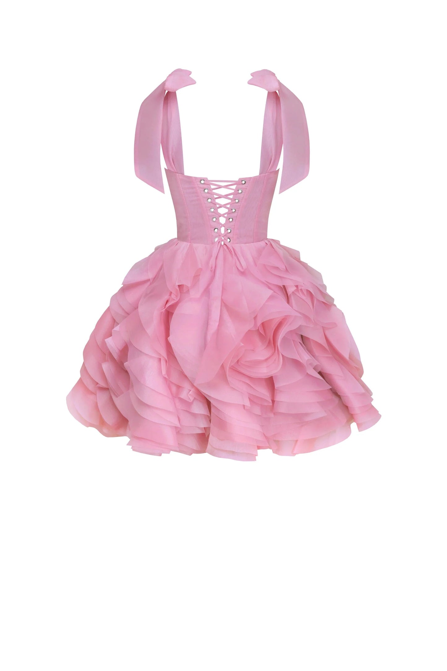 Rosy Bloom Petals Dress