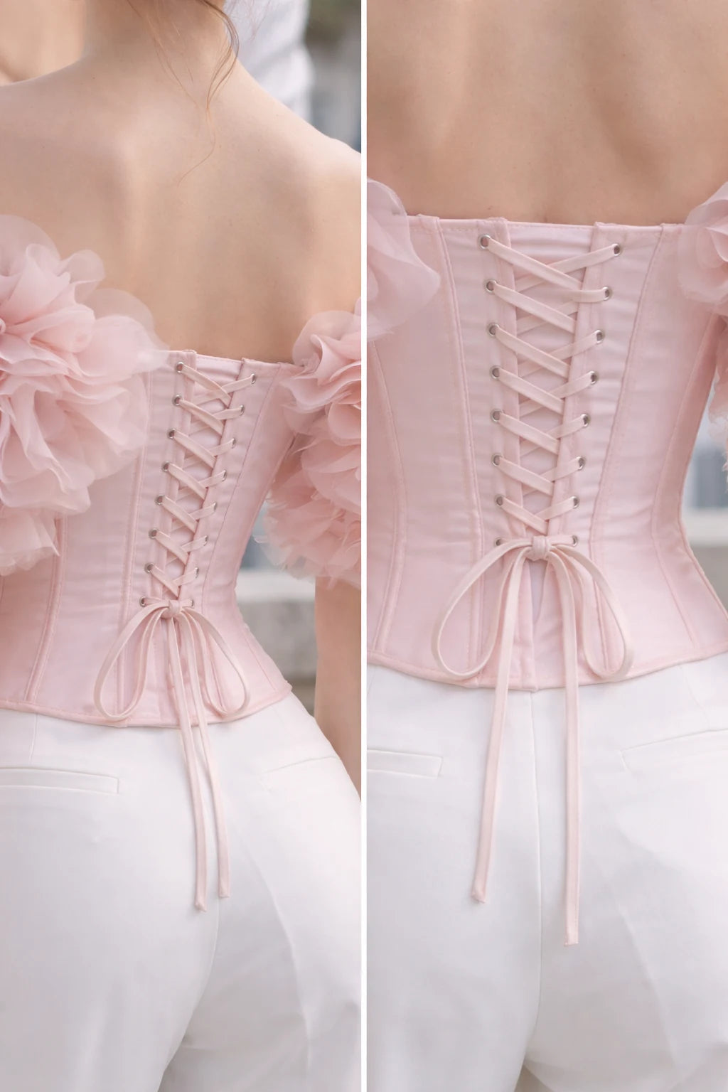 Blush Petal Corset Top