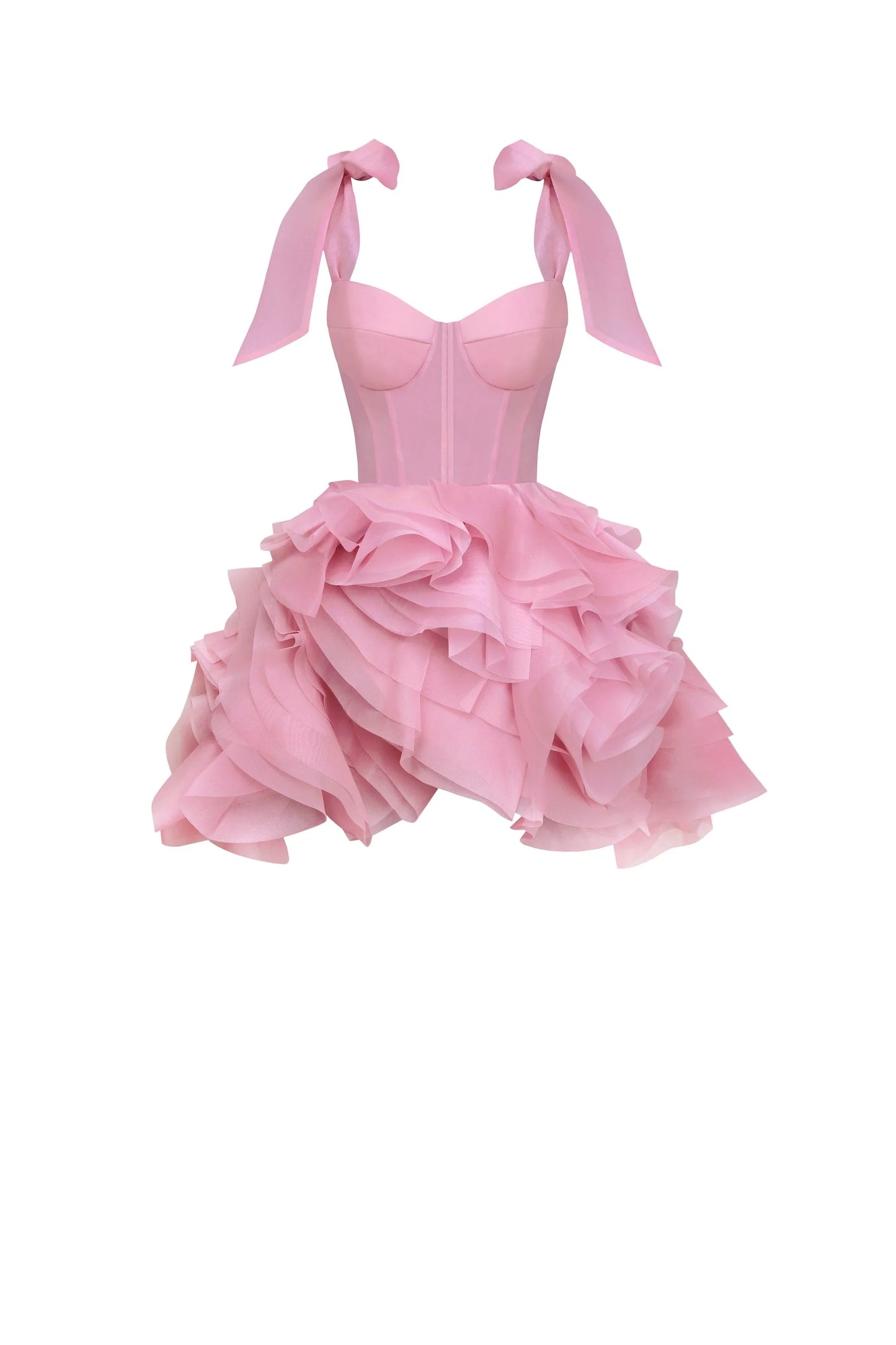 Rosy Bloom Petals Dress