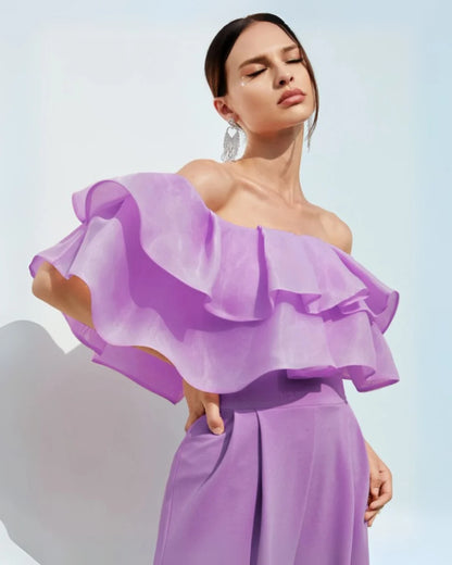 Lavender Luxe Ruffle Jumpsuit