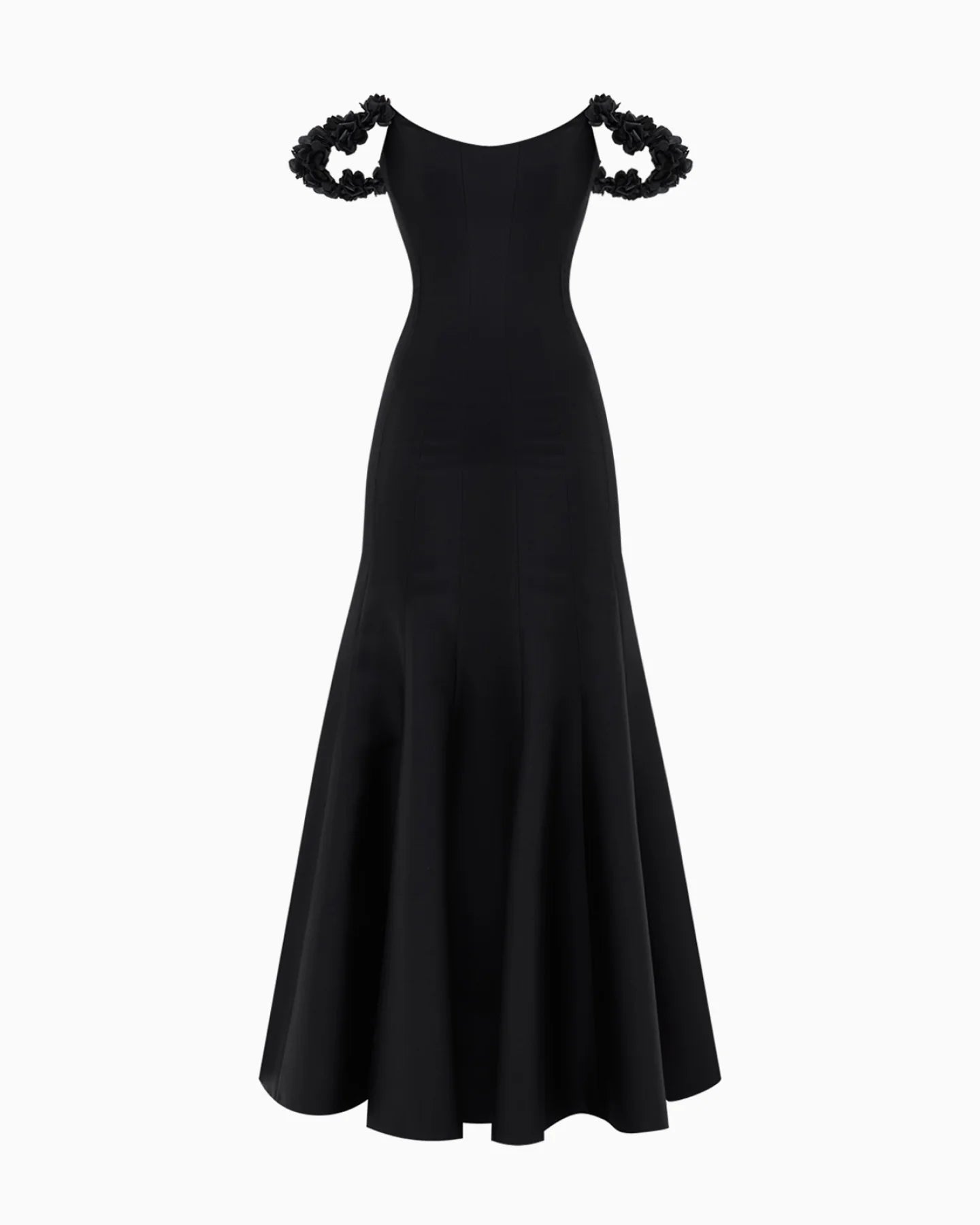 Azalée Black Rosette Ember Gown