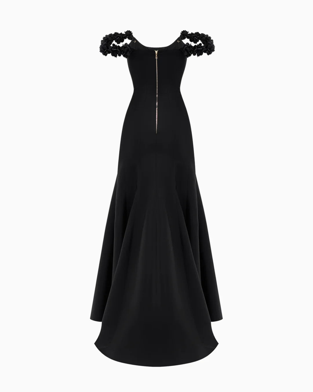 Azalée Black Rosette Ember Gown