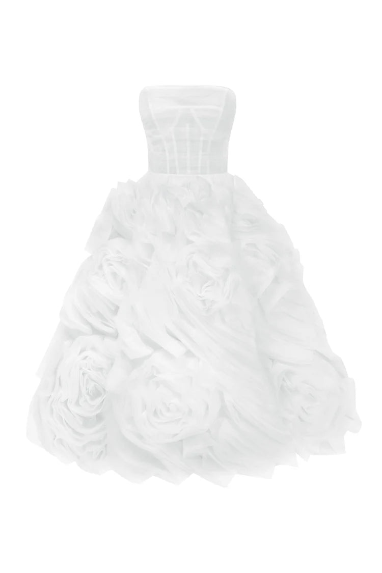 Ivory Fleur White tulle dress