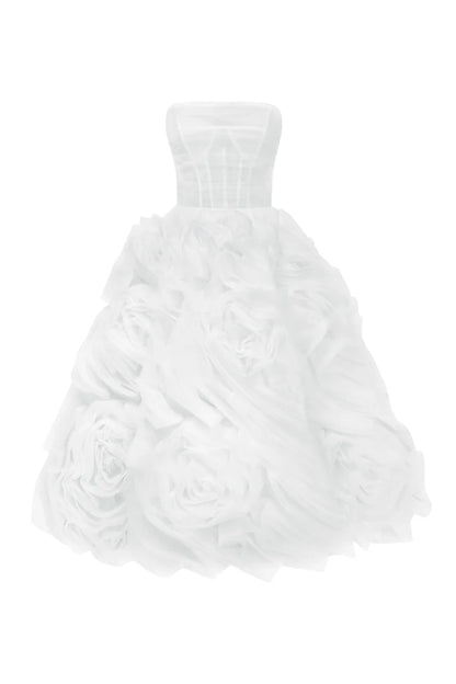 Ivory Fleur White tulle dress