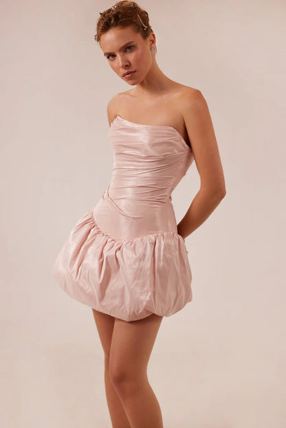 Rosette Glow Mini Dress