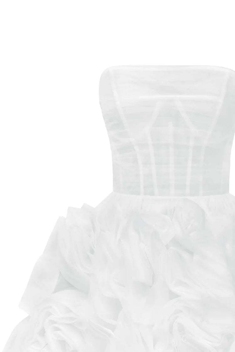 Ivory Fleur White tulle dress
