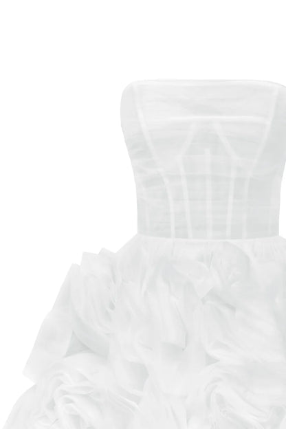 Ivory Fleur White tulle dress