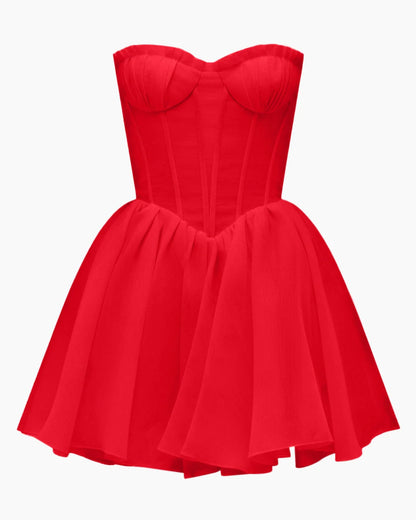 Asteria Scarlet Corset Dress