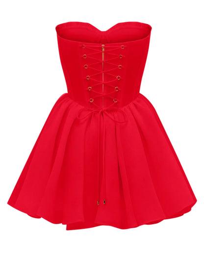 Asteria Scarlet Corset Dress