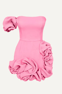 Bustier Doll Dress Flora Bottom One Shoulder