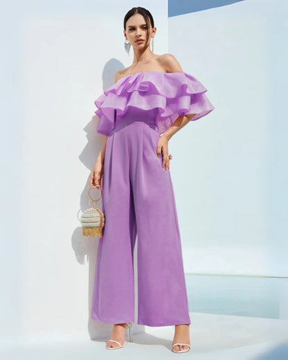 Lavender Luxe Ruffle Jumpsuit