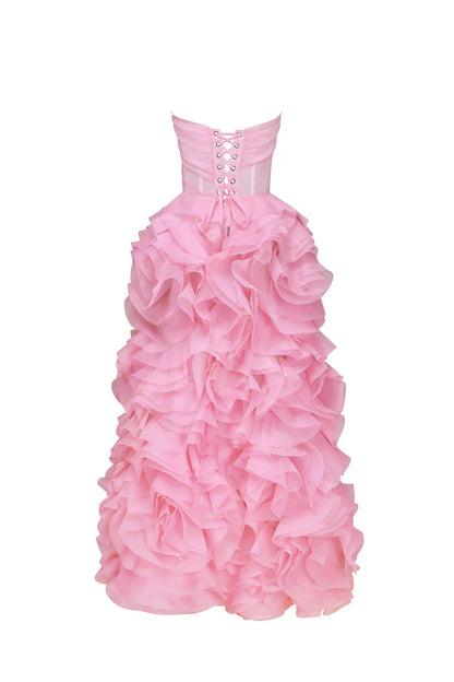 Rosalia appliques pink Opera Dress