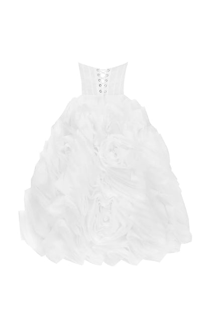 Ivory Fleur White tulle dress