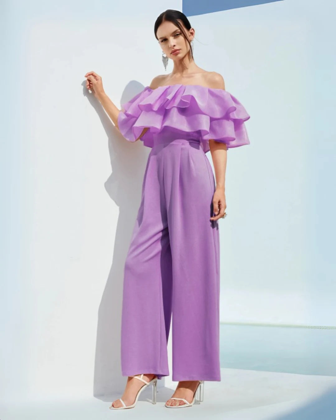 Lavender Luxe Ruffle Jumpsuit