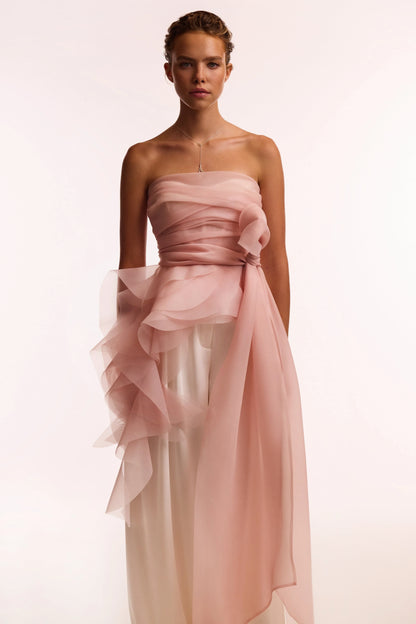 Blush Whisper Organza Top