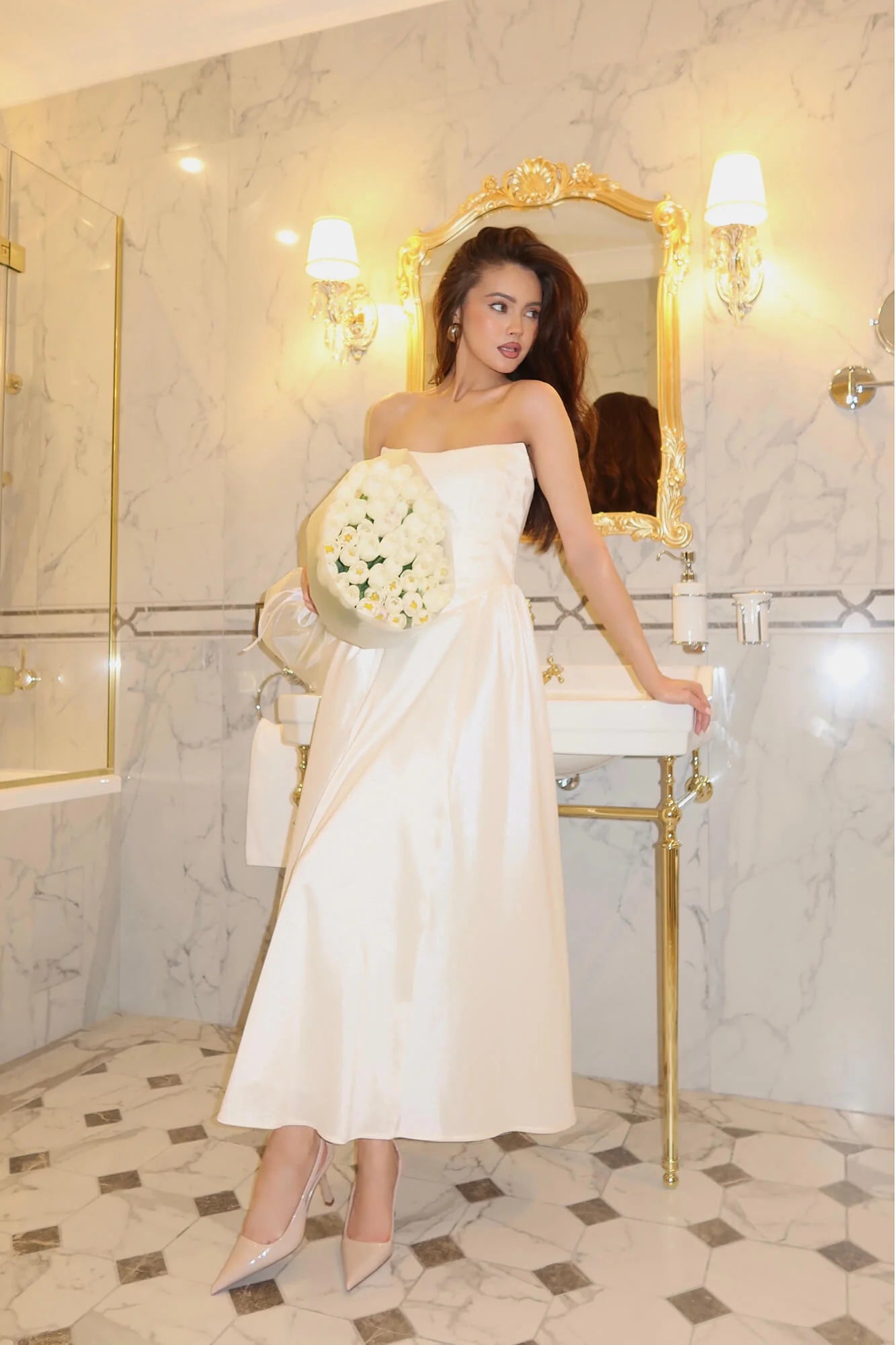 Fleur Tuck Corset Dress