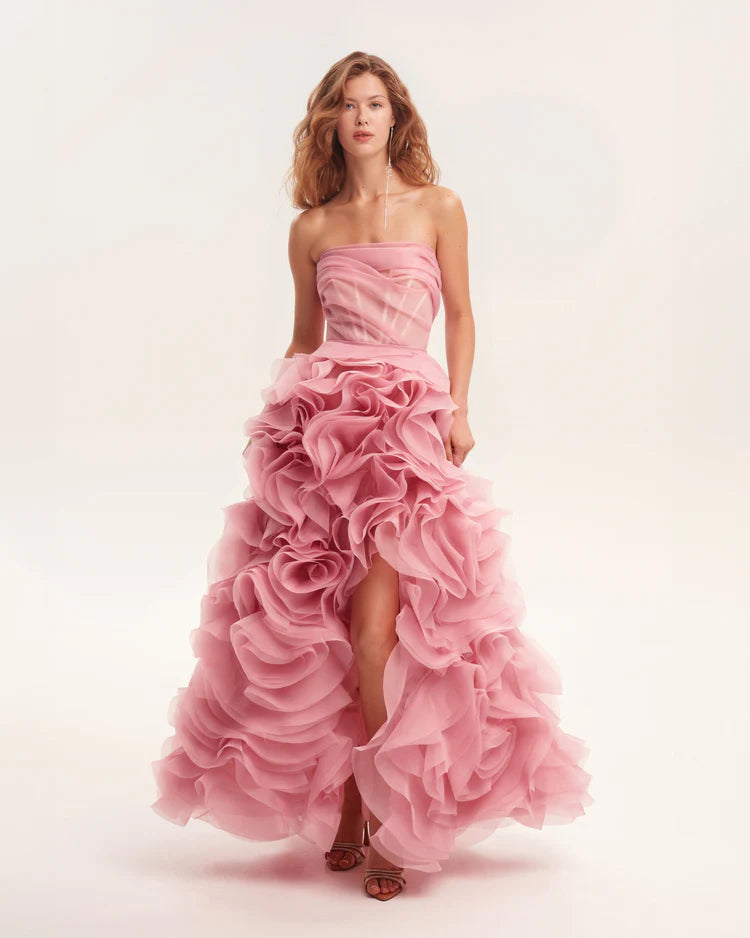Rosalia appliques pink Opera Dress