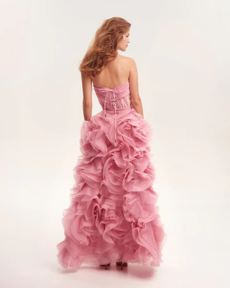 Rosalia appliques pink Opera Dress
