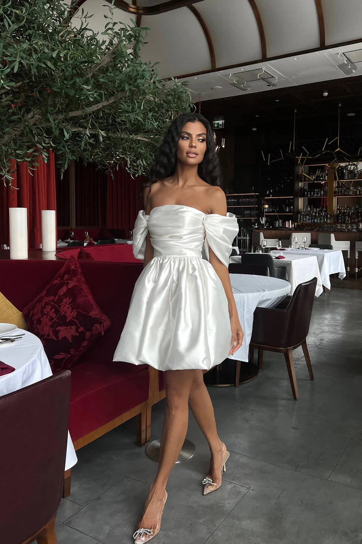 Aurelia Bodice Puffy Skirt Mini Dress