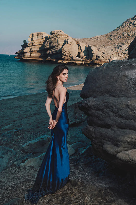 Signature Navy Ocean Siren Gown