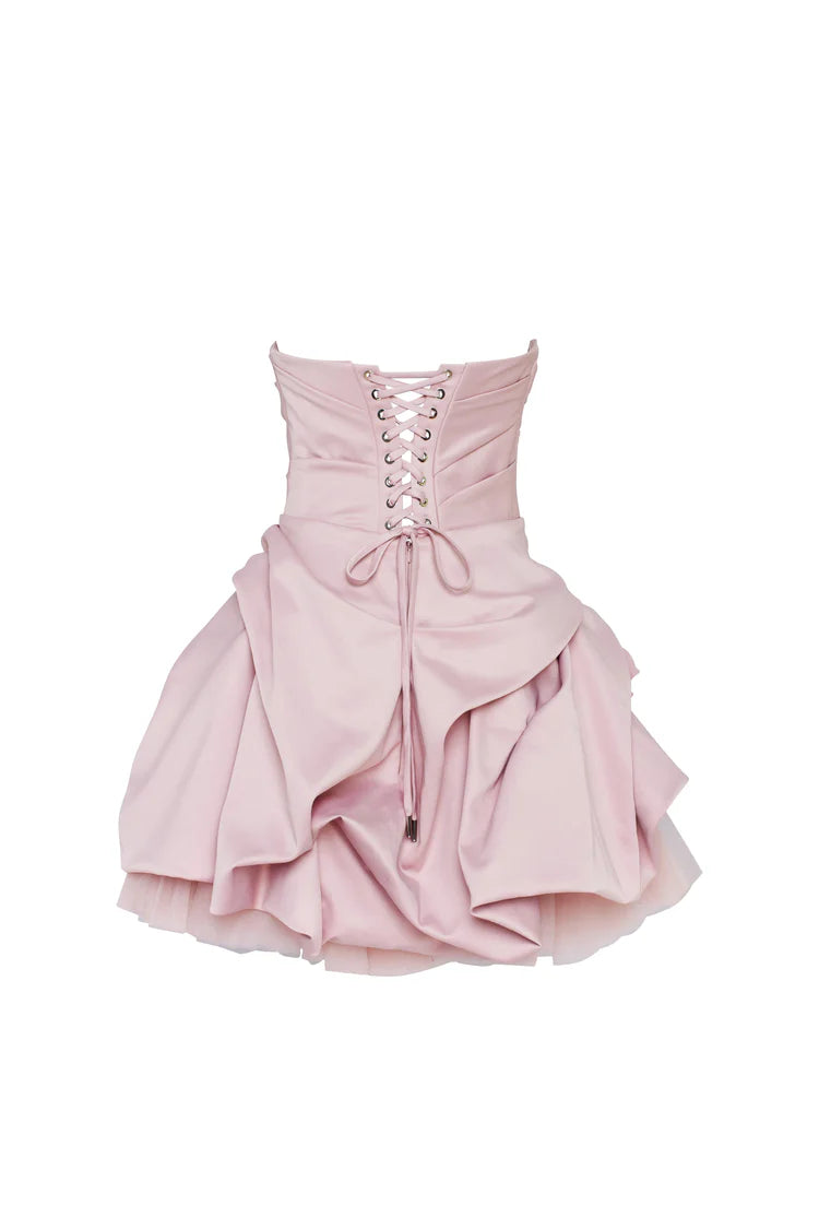 Rosabelle Misty Rose Mini Dress