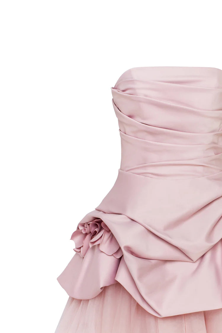 Rosabelle Misty Rose Mini Dress