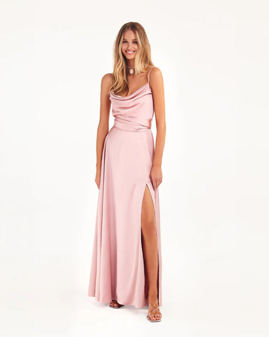 Boudoir Rosy silk slip dress
