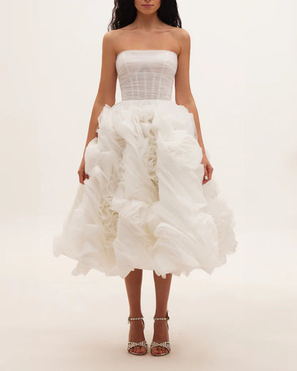 Ivory Fleur White tulle dress