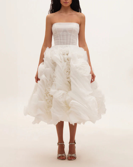 Ivory Fleur White tulle dress