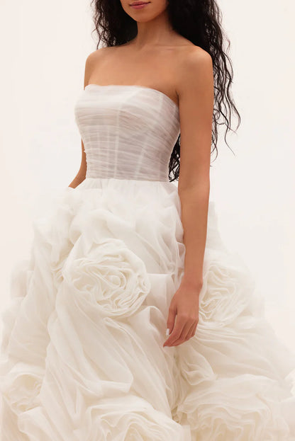 Ivory Fleur White tulle dress