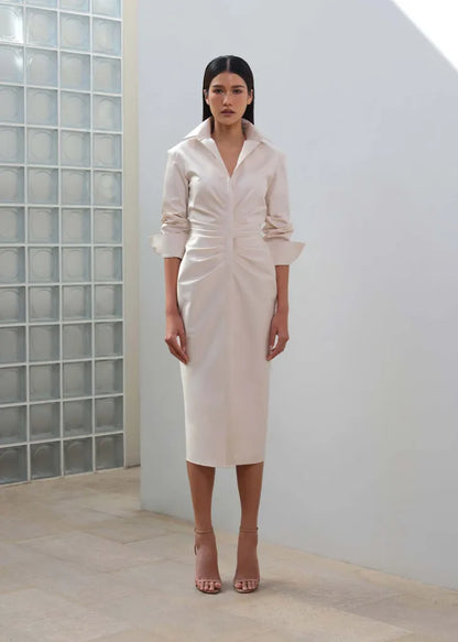 Ivoria Long Sleeves Shirt Dress
