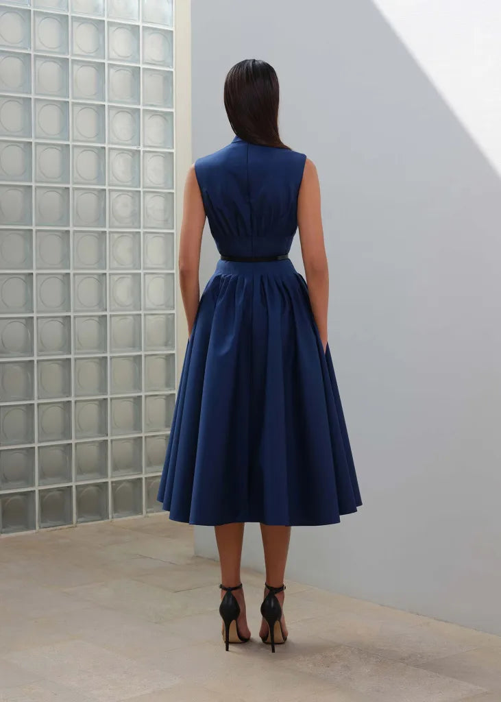 Sapphire Sleeveless A Line Dress