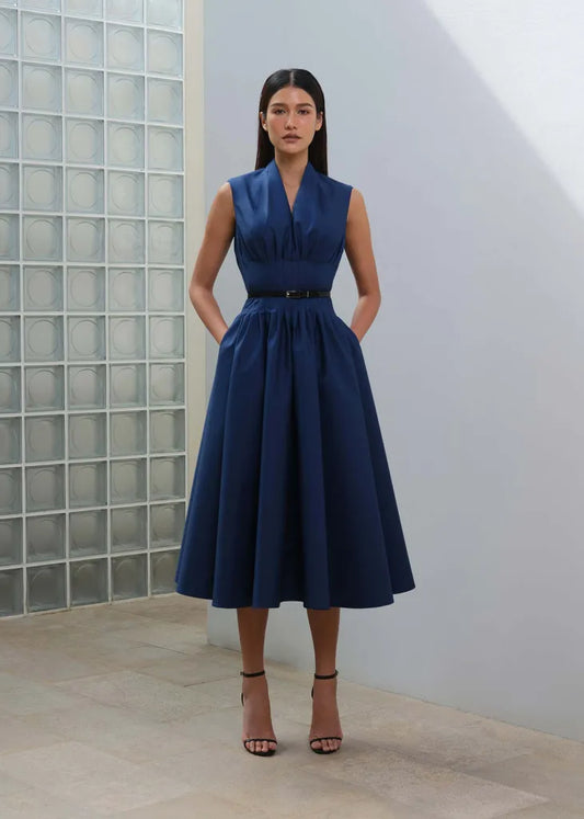 Sapphire Sleeveless A Line Dress