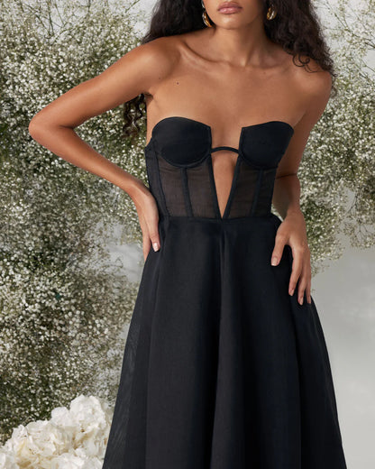 Pivoine Obsidian Midi Dress