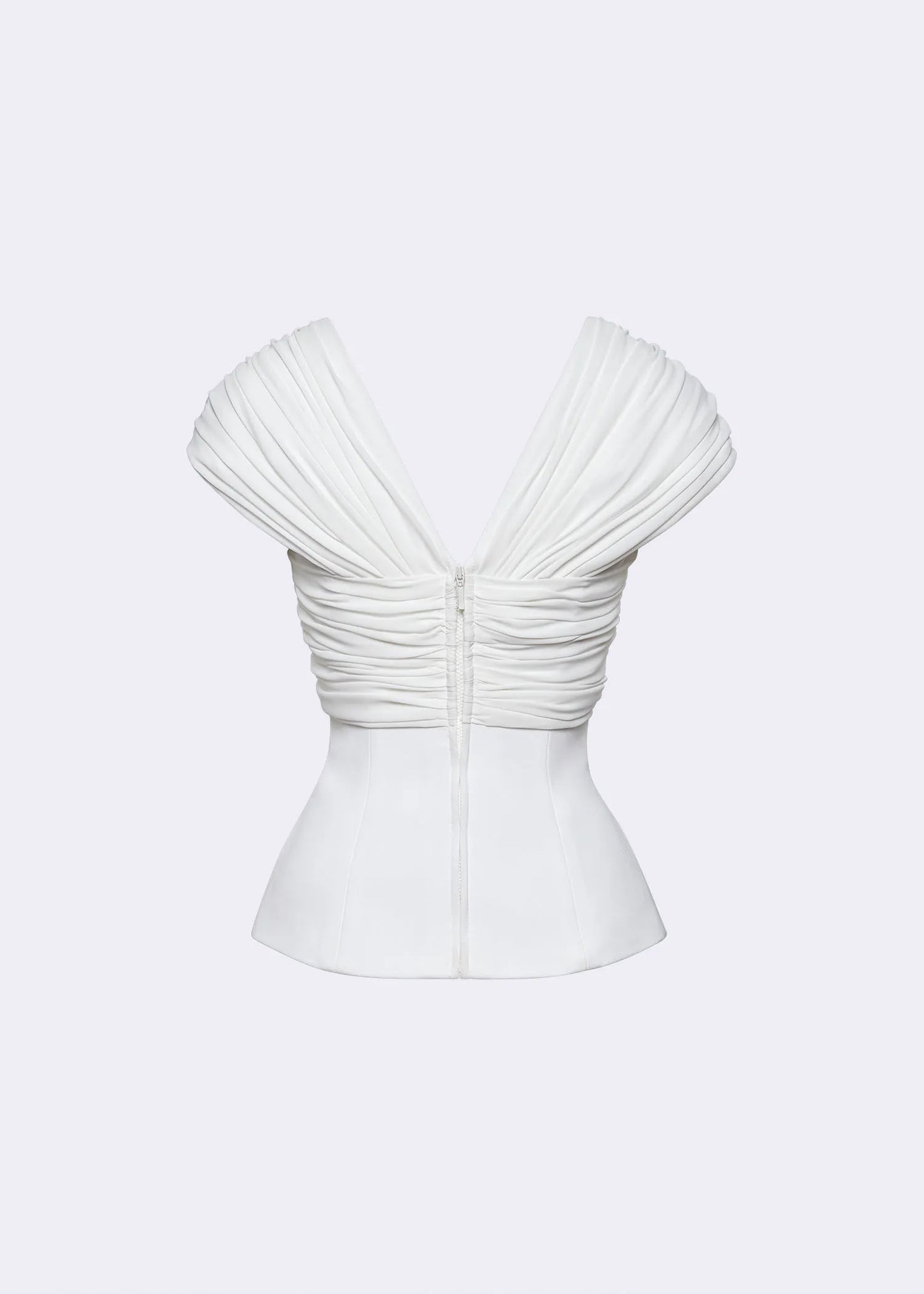 Cream Drape line Top