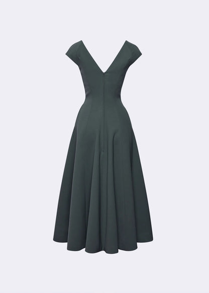 Sycamore V Neck Button Down Dress