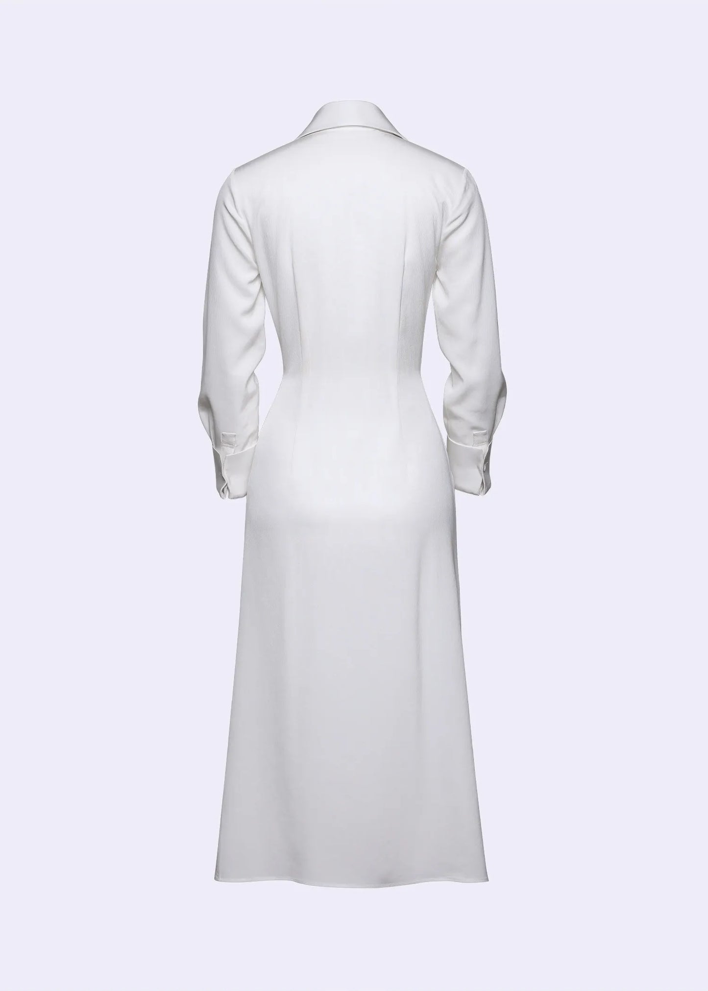 Acetate Shirt Dress with Gathered Tie Detail