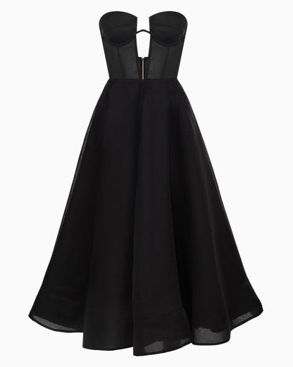 Pivoine Obsidian Midi Dress