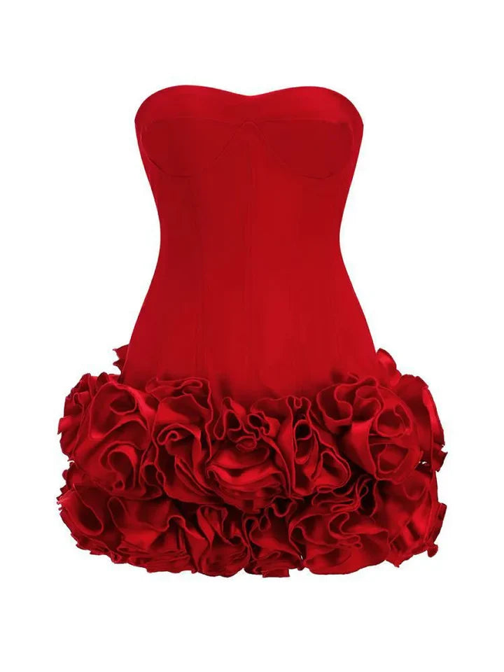 Scarlet Rosette Corset Mini