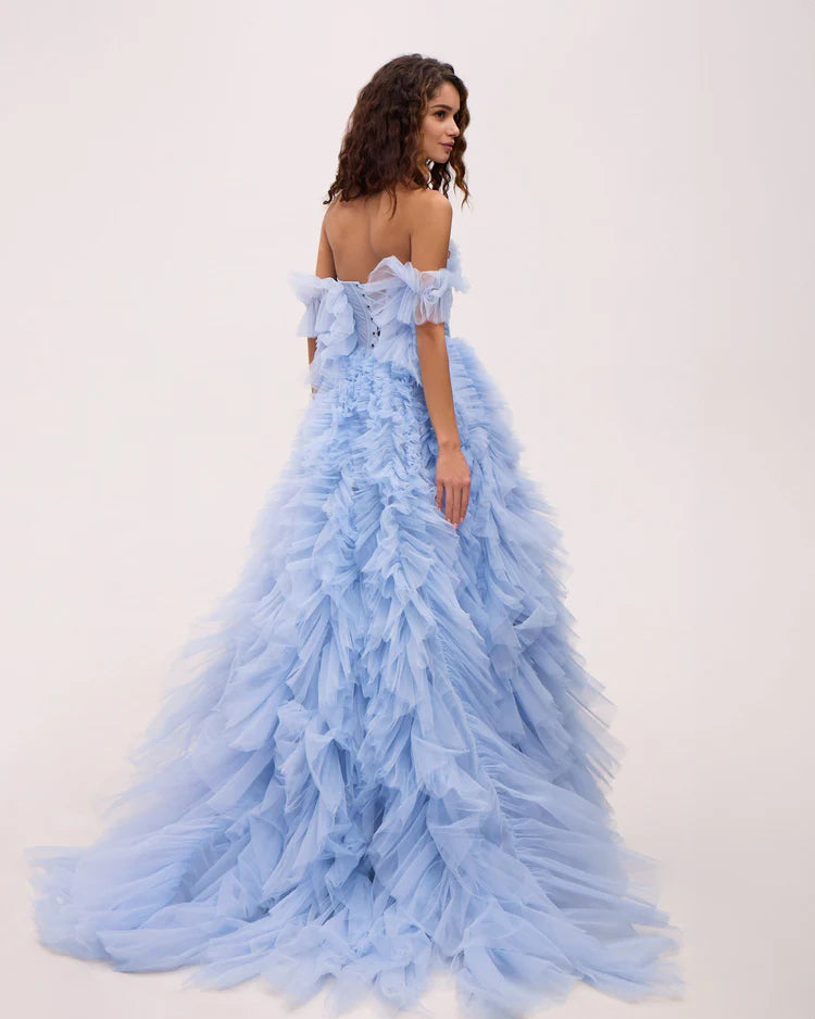 Bluebell All Ruffled Up Evening Fluffy Dress
