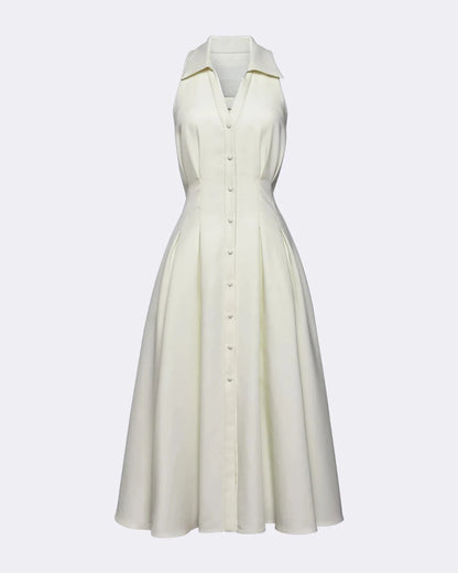 Porcelain Shirt Dress with Button Down Edit