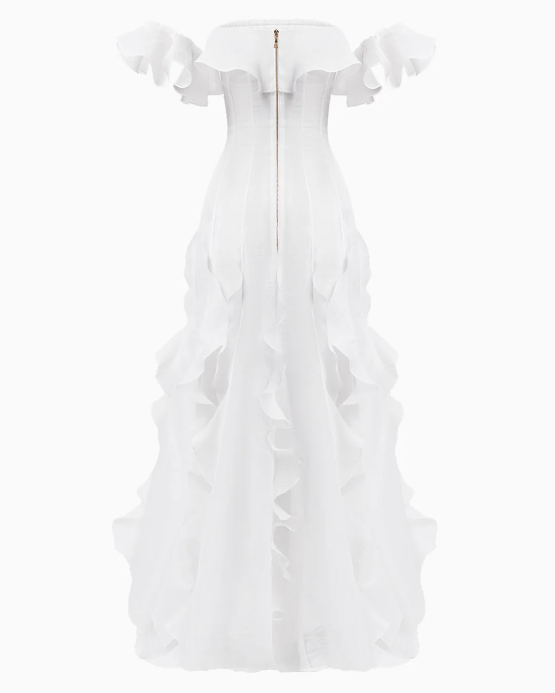Ocean Breeze White Waves Gown