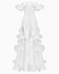 Ocean Breeze White Waves Gown