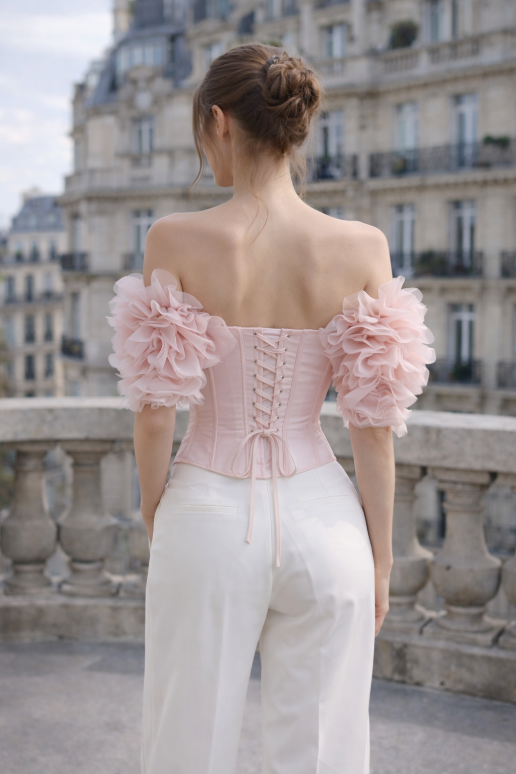 Blush Petal Corset Top