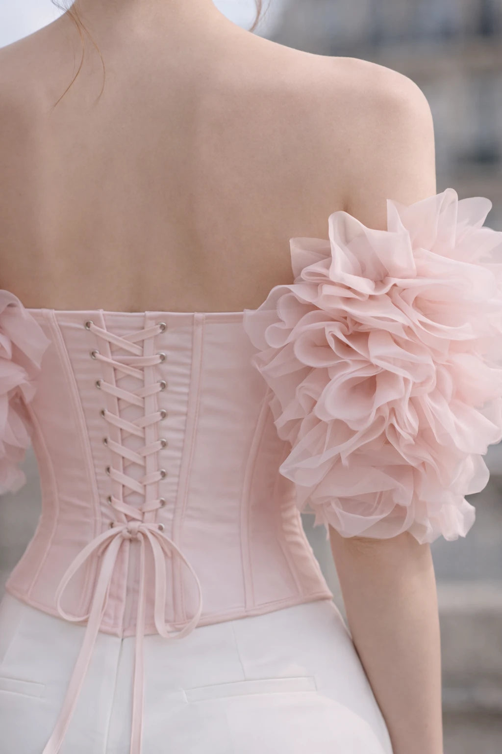 Blush Petal Corset Top