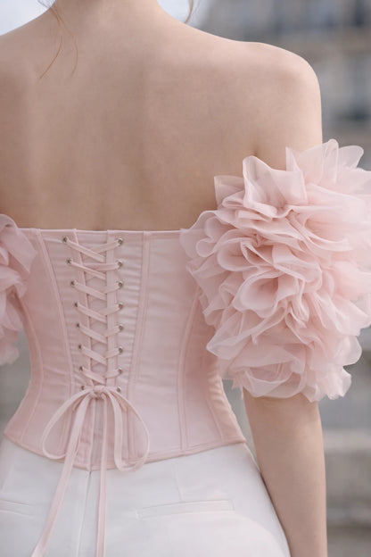 Blush Petal Corset Top
