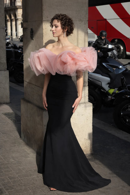 Elizabeth Classic Off Shoulder Gown